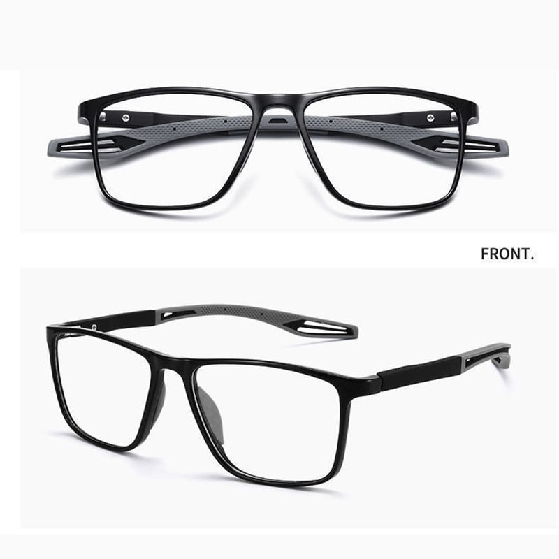 Ultralätta multifocal läsglasögon for män och kvinnor - högkvalitativt polykarbonat - för när och fjärran - väggklocka