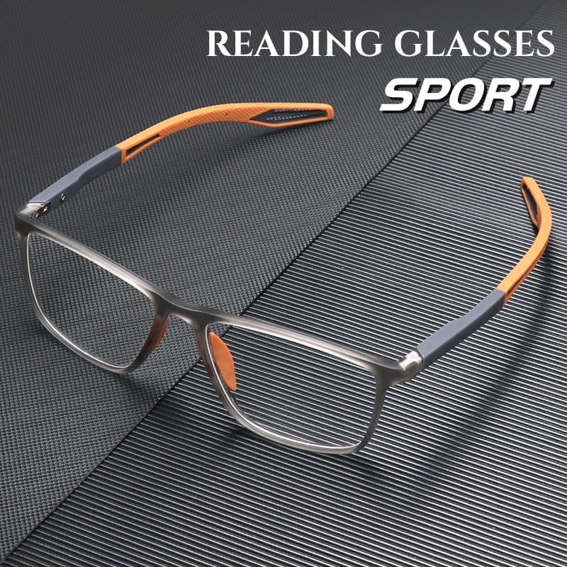 Ultralätta multifocal läsglasögon for män och kvinnor - högkvalitativt polykarbonat - för när och fjärran - väggklocka