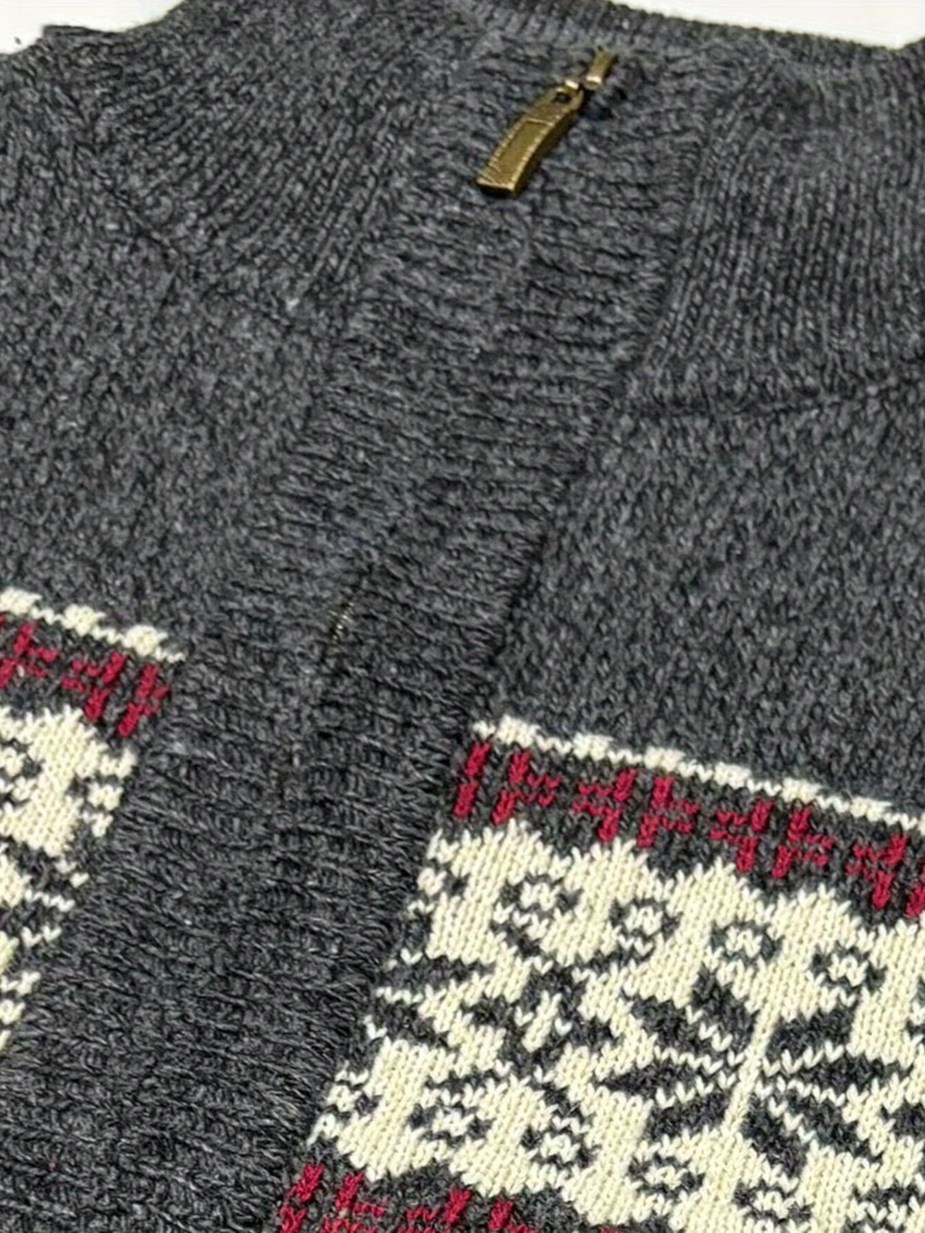 Casual Knit Cardigan Geometriskt mönster - Normal passform - Vintagio - VG 63 - Essential i flera färger