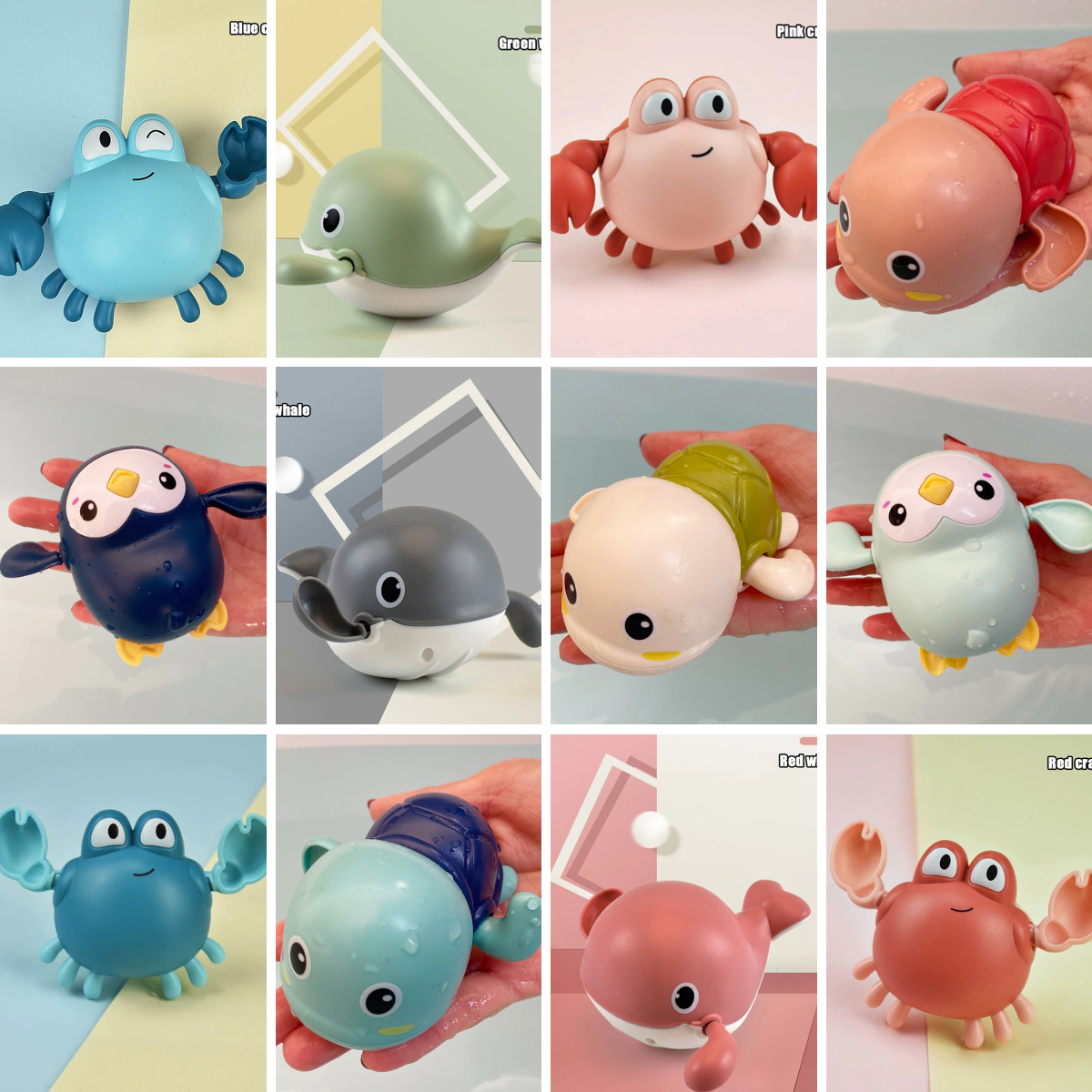 Bath Buddies™ - Endless Bath Fun! - Swimming Sea Creatures