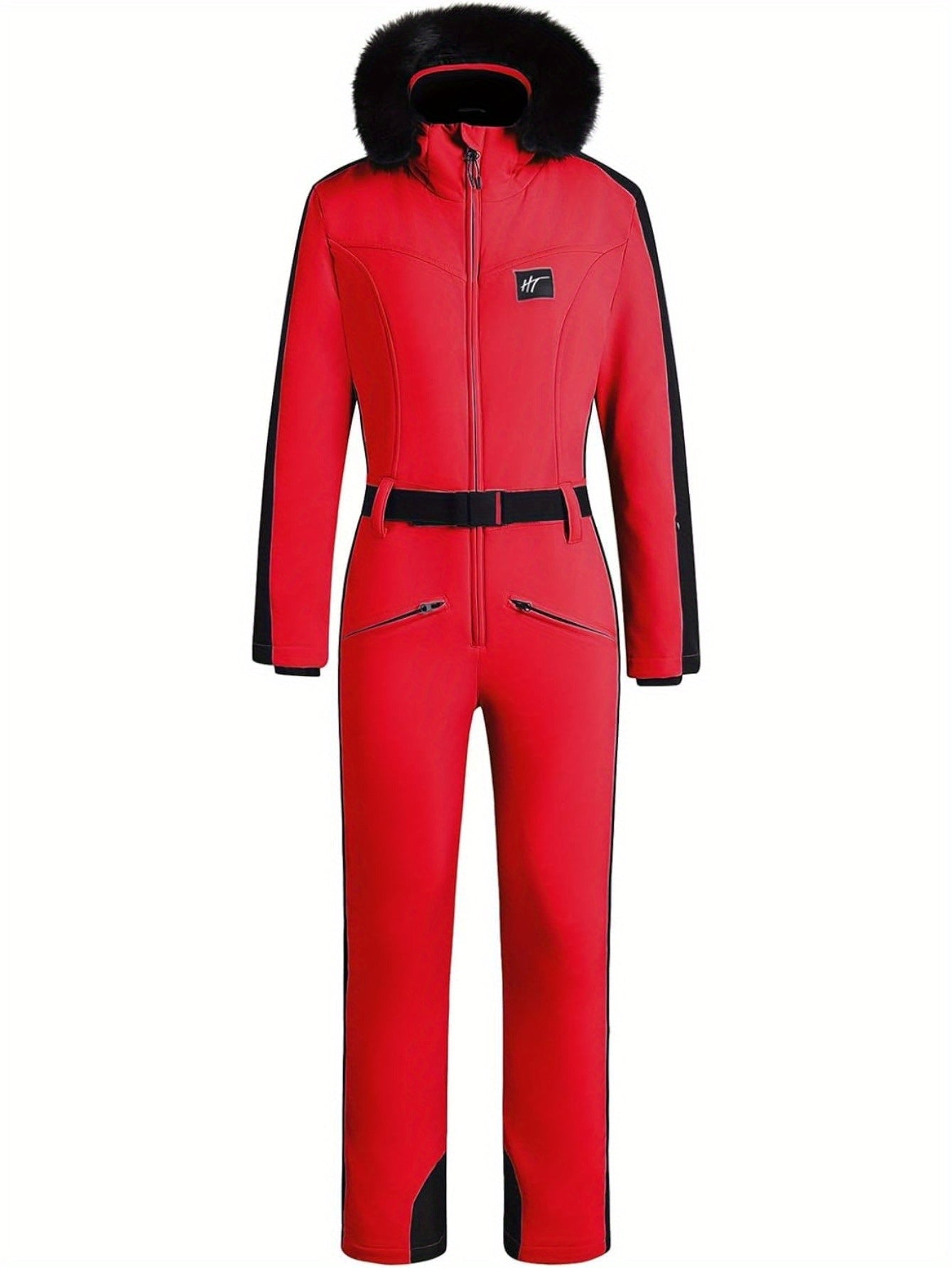 Vattentät Skid-eller Snowboarddräkt Jumpsuit Dam 439 | Jumpsuit med varma färger och detaljer - Essential - Nikkky