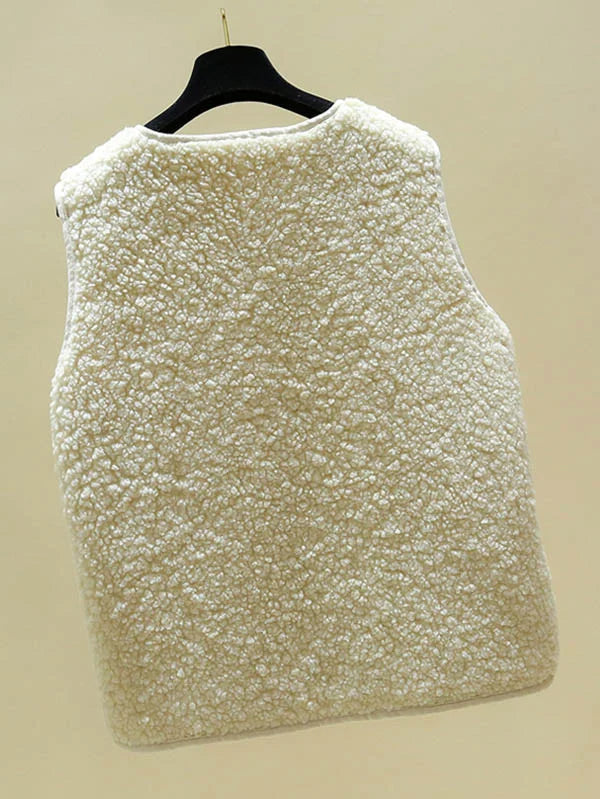 Varm ärmlös lammullsväst Dam - Normal passform - Belle Couture - FP 11 - Essential Elegance