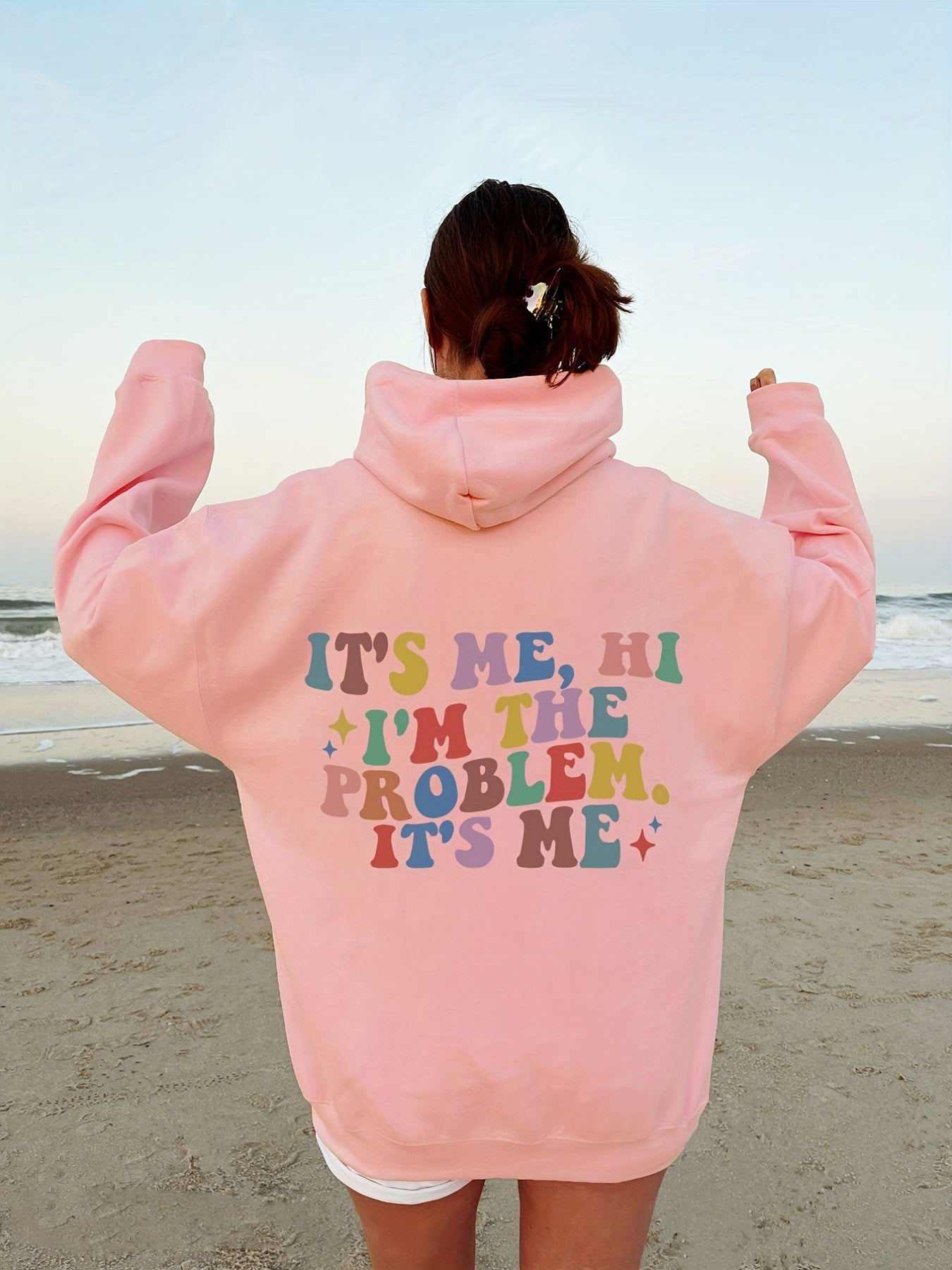 Hoodie Dam, Statement Hoodie | 100% bombull - Bekväm - Perfect for long days