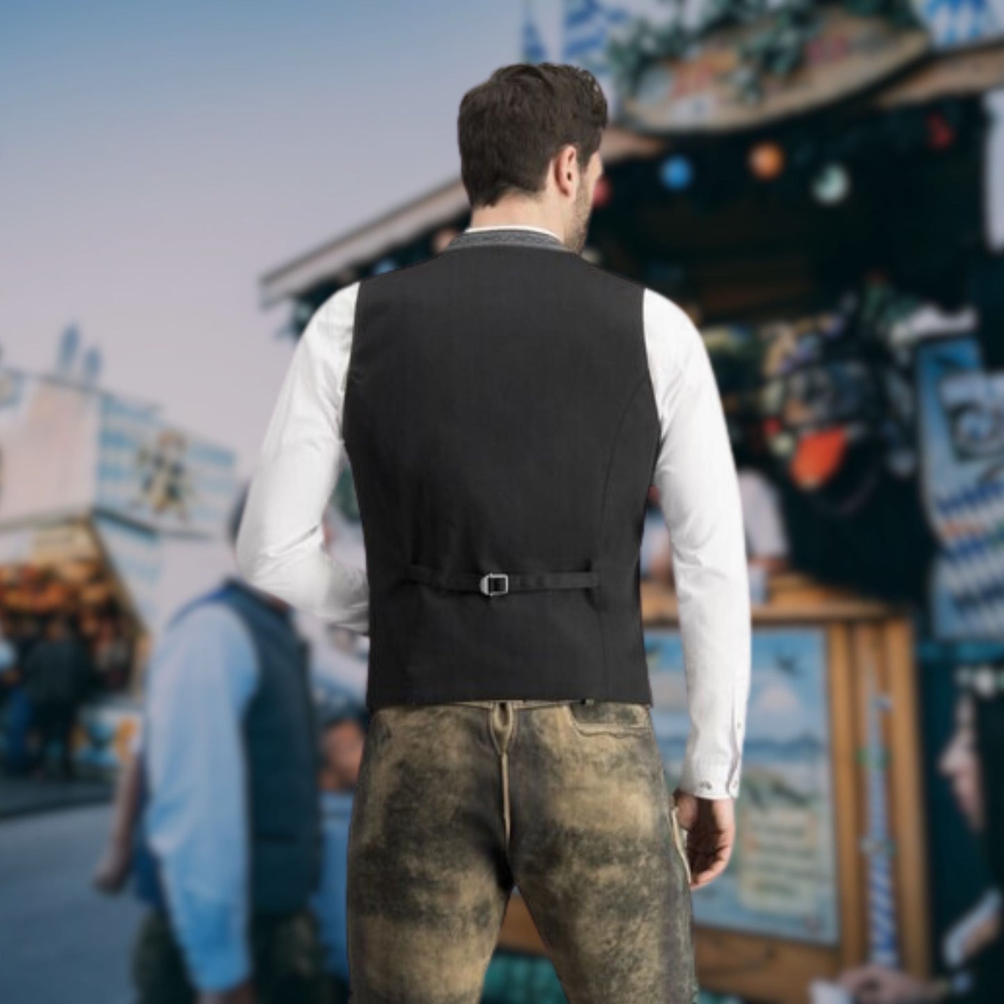 Dario | Exklusiv traditionell väst för män för Oktoberfest