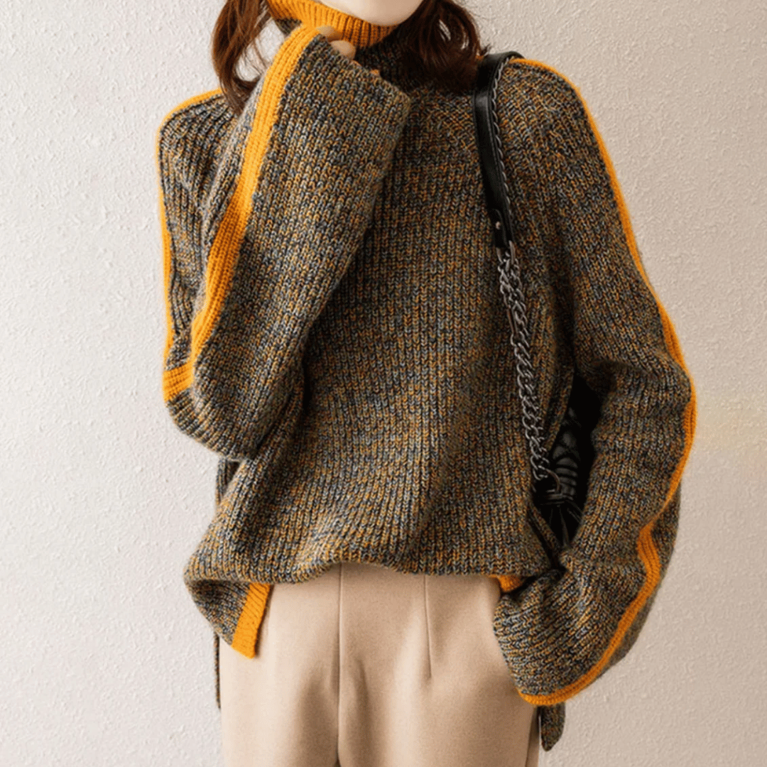 Ravelyn Melange stickad turtleneck