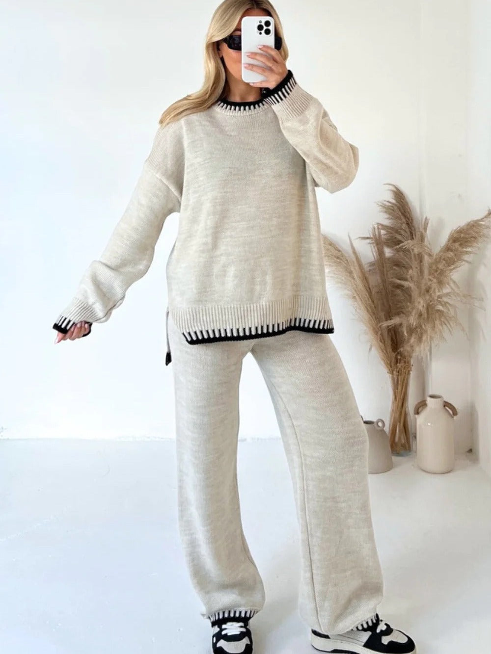 Comfy 2 Piece Set 184 | Luxury Set for Comfort - Ideal for Home & Loungewear - Essential