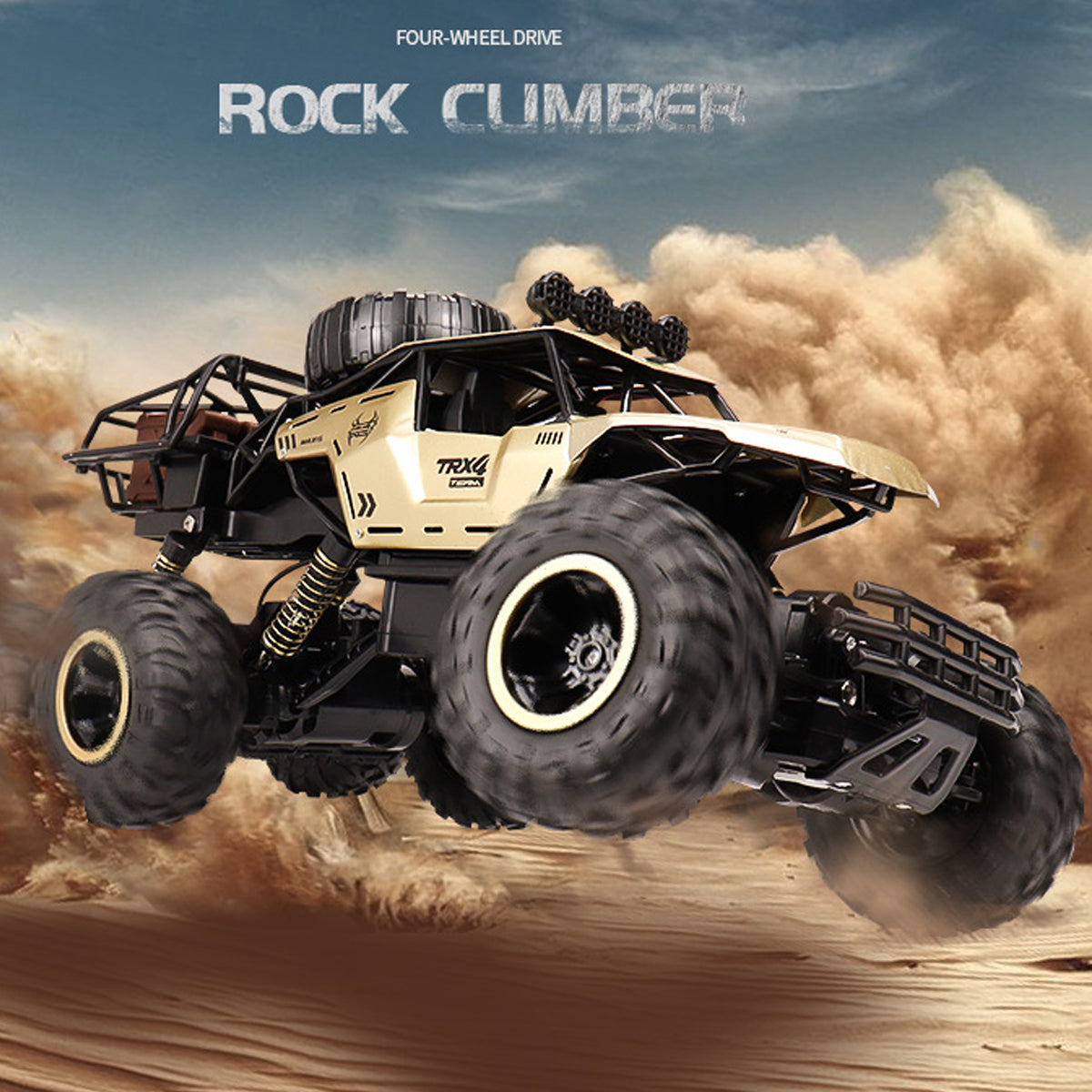 6-årsjubileums-RC-monstertruck – Terrängbil i skala 1/12 med avancerad 2,4 GHz-teknik och hög hastighet