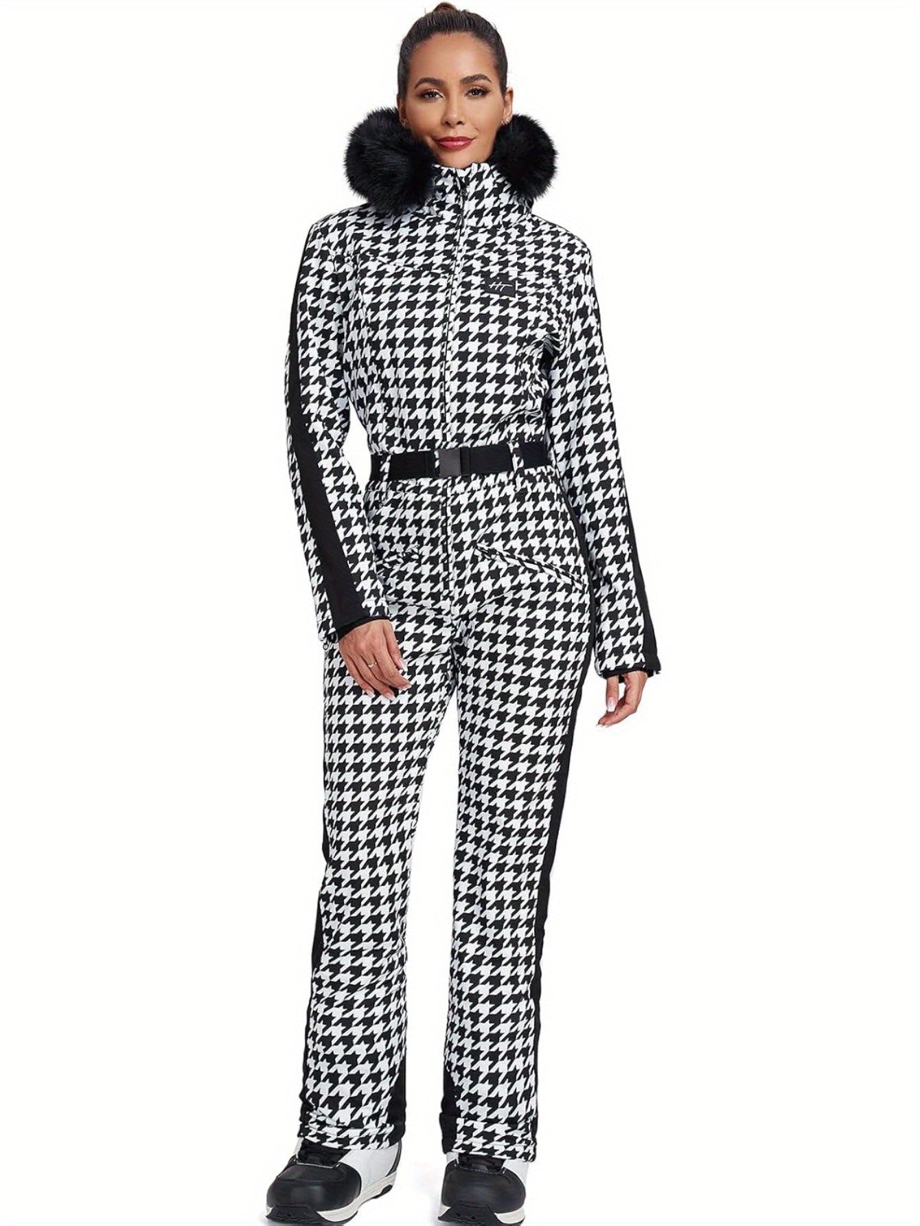 Vattentät Skid-eller Snowboarddräkt Jumpsuit Dam 439 | Jumpsuit med varma färger och detaljer - Essential - Nikkky