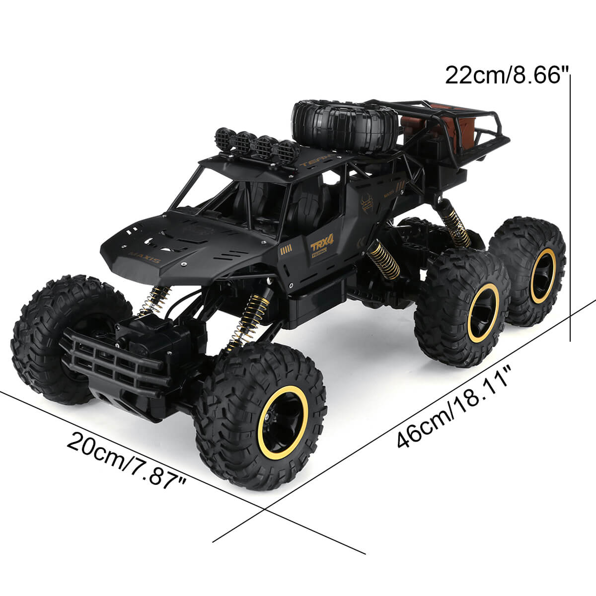 6-årsjubileums-RC-monstertruck – Terrängbil i skala 1/12 med avancerad 2,4 GHz-teknik och hög hastighet