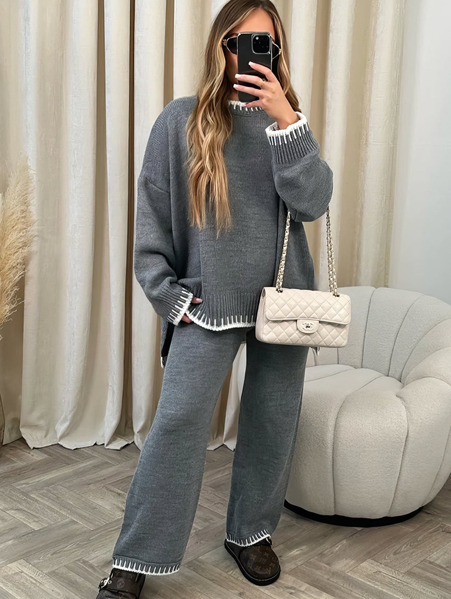 Comfy 2 Piece Set 184 | Luxury Set for Comfort - Ideal for Home & Loungewear - Essential