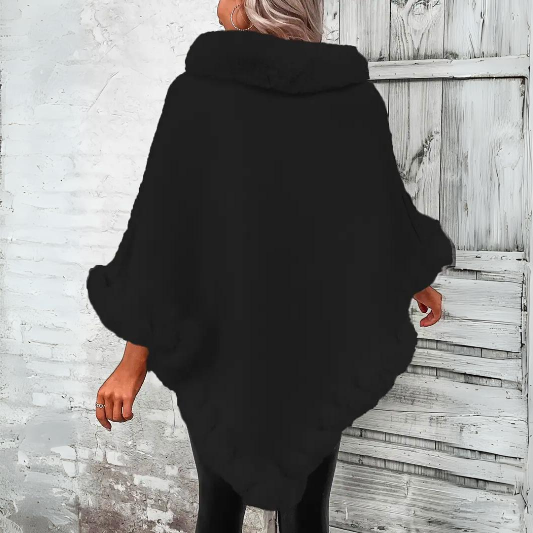 Cape Women, Stickad Cape | Varm - Sofistikerad - Perfekt för kalla årstider