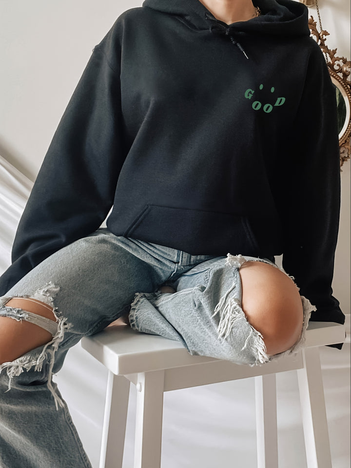 Hoodie Dam, Statement Hoodie | 100% bombull - Bekväm - Perfect for long days