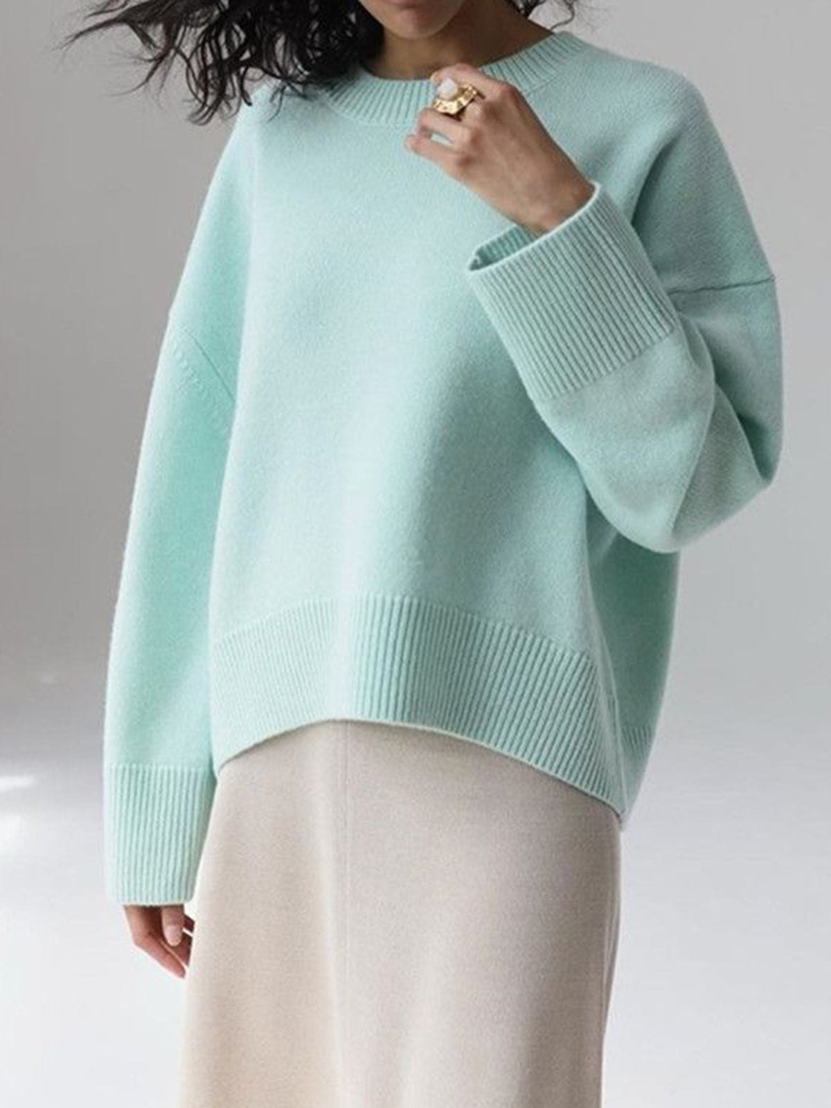 Candyfloss | Oversized Pullover Tröja/Tröja Härlig vintertröja