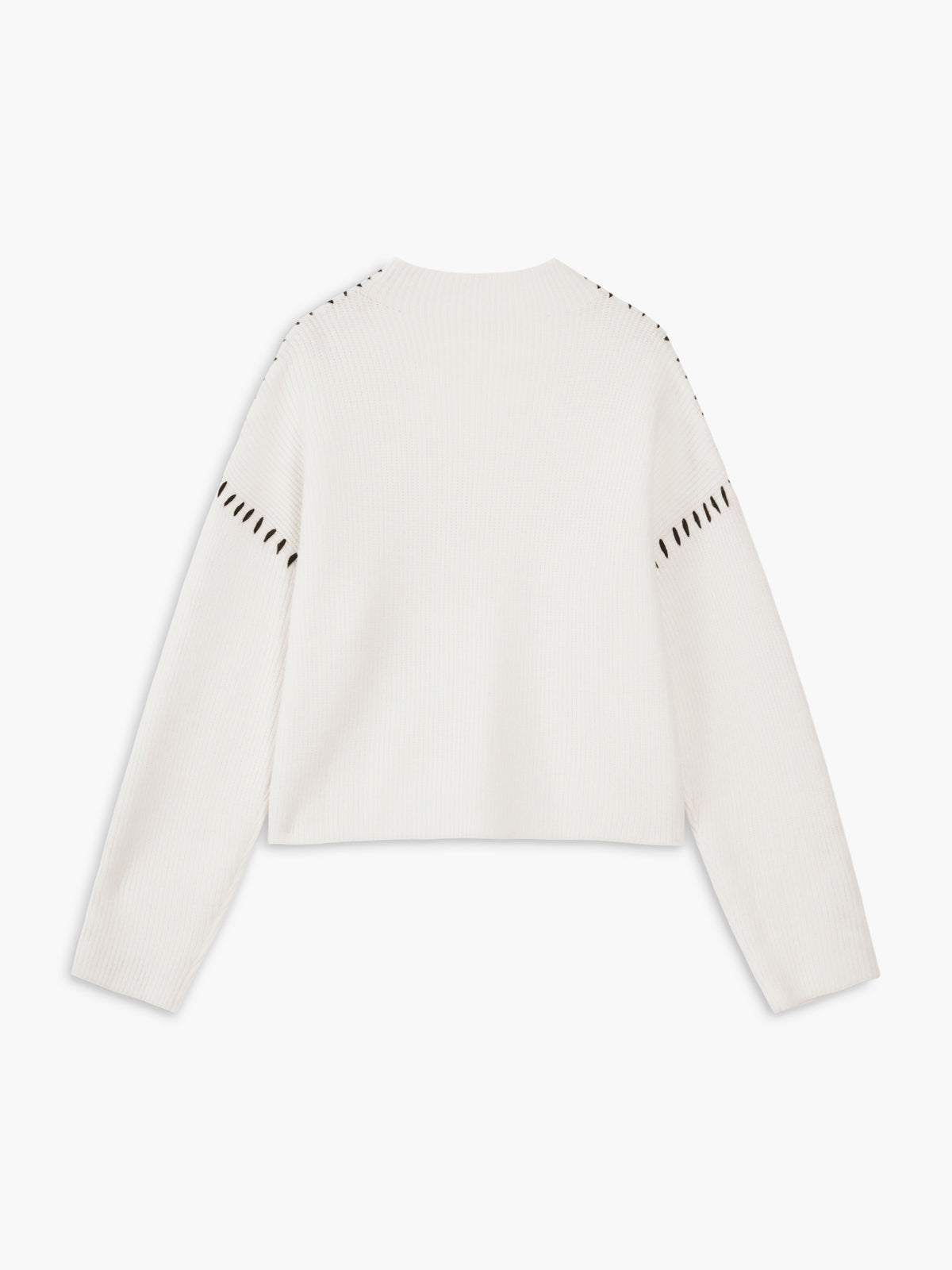 Flytta fokus | Oversized Mock Neck tröja/tröja kvinnor