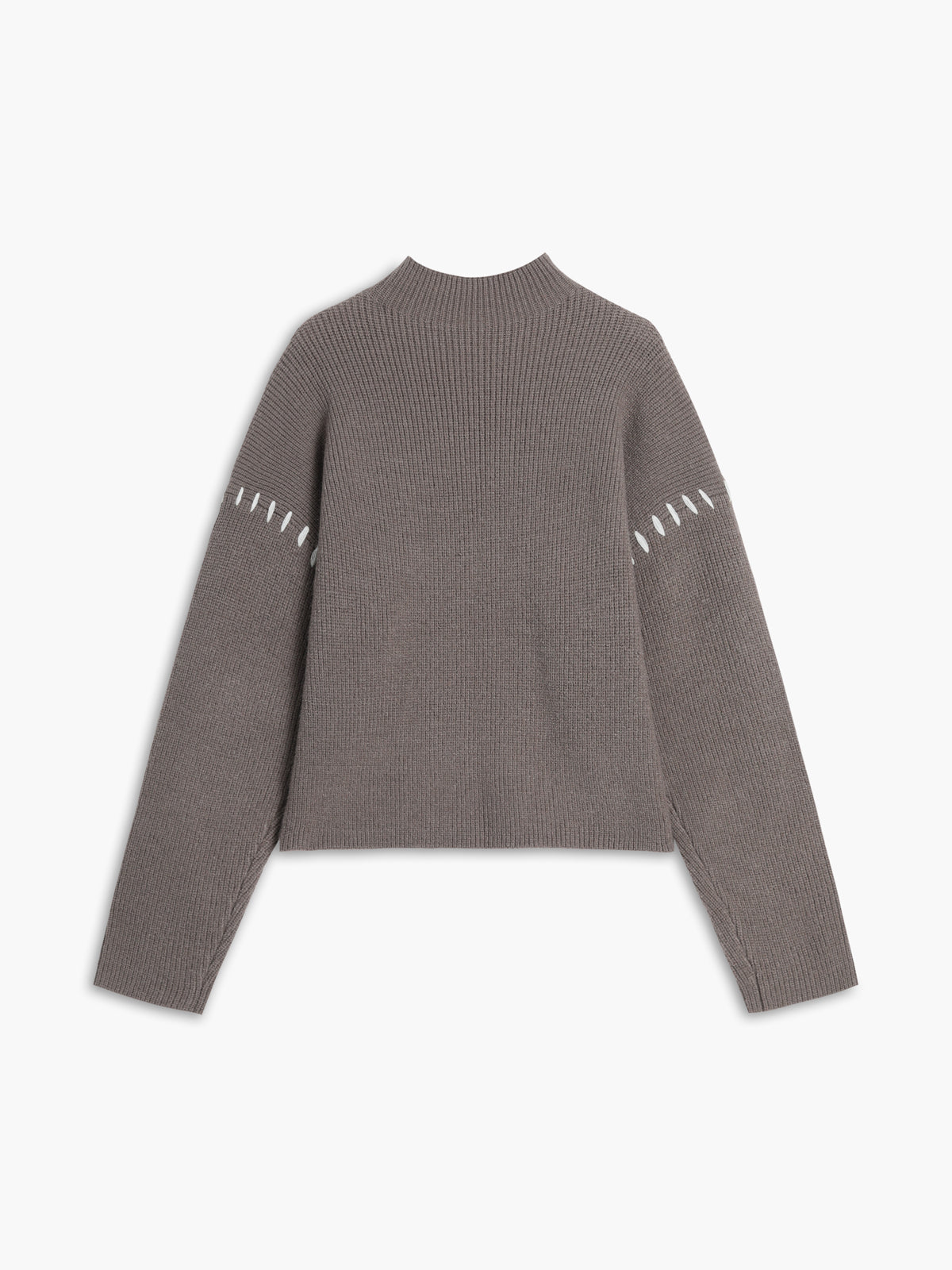 Flytta fokus | Oversized Mock Neck tröja/tröja kvinnor