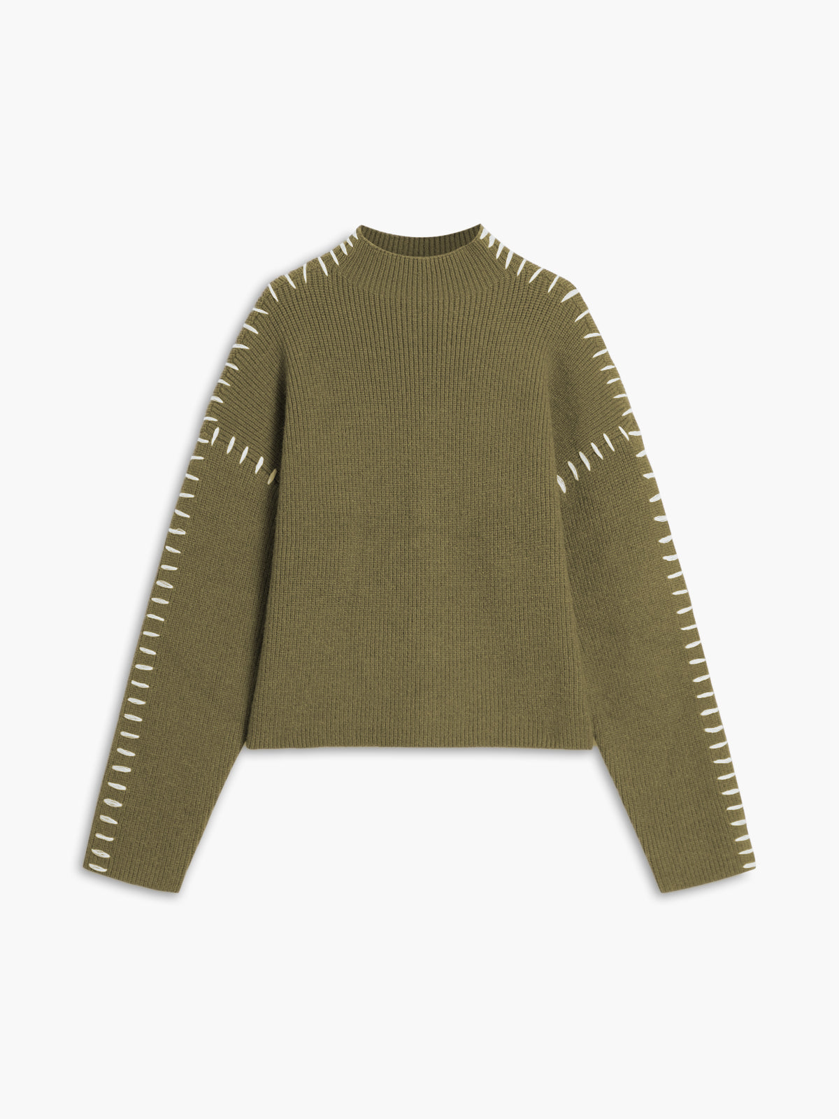 Flytta fokus | Oversized Mock Neck tröja/tröja kvinnor