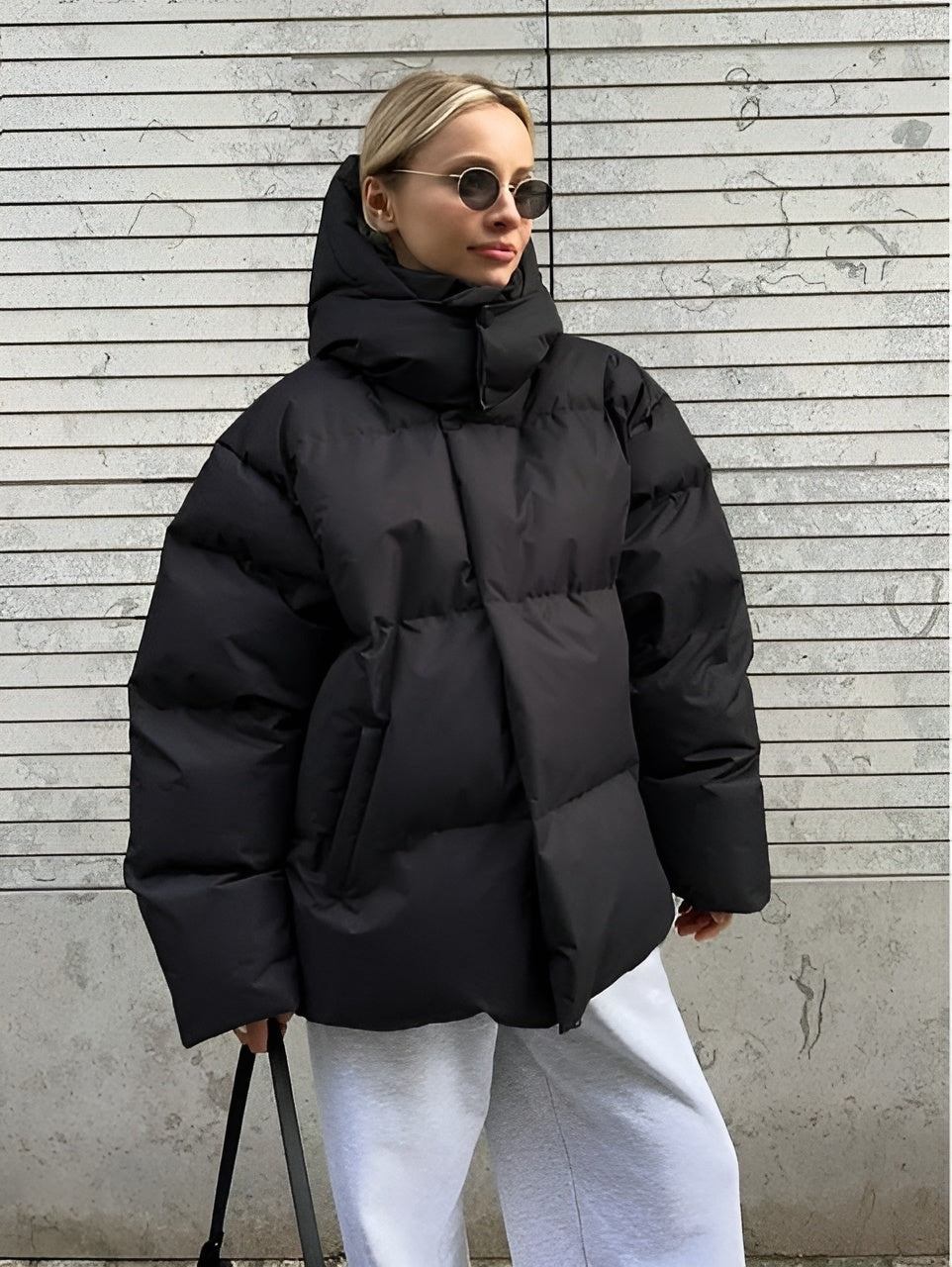 Women's Puffer Jacket | Brown - Warm winter coat - comfortable