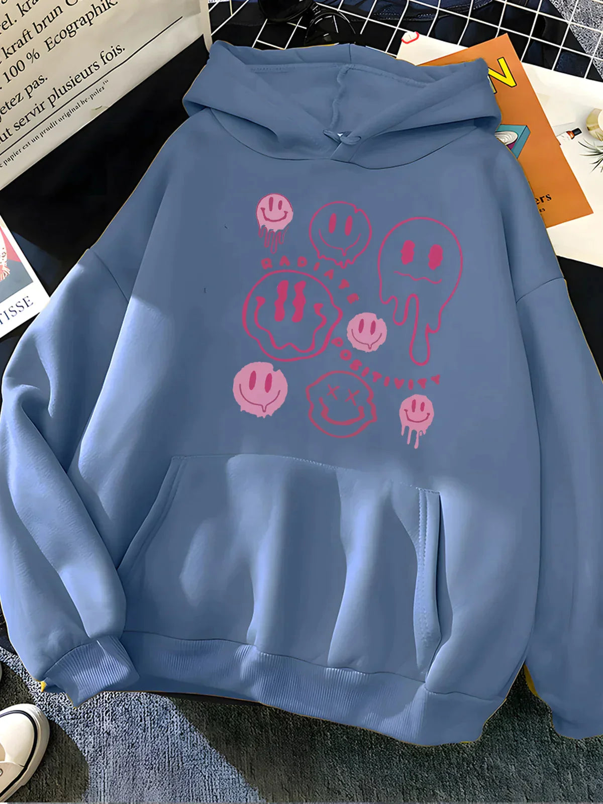 Hoodie Dam, Statement Hoodie | 100% bombull - Bekväm - Perfekt för långa dagar