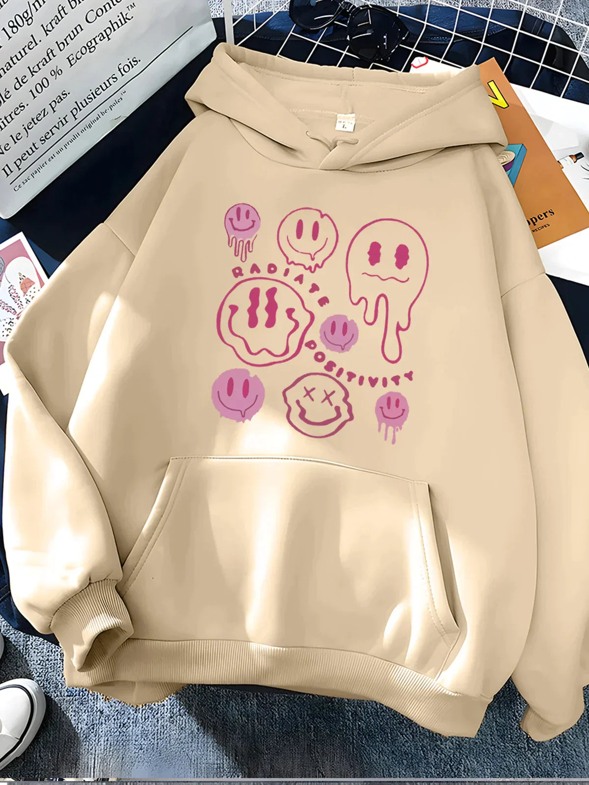 Hoodie Dam, Statement Hoodie | 100% bombull - Bekväm - Perfekt för långa dagar