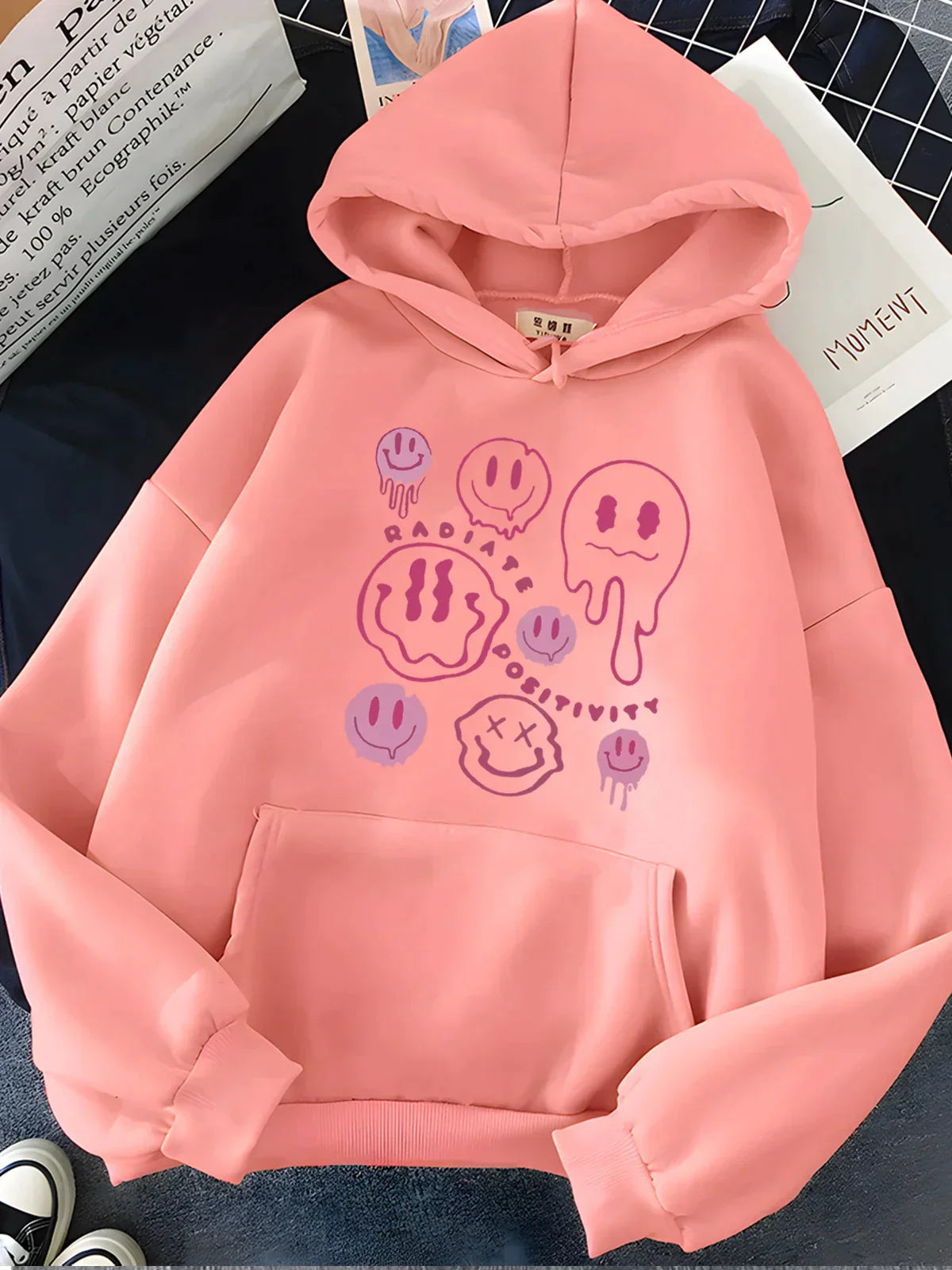 Hoodie Dam, Statement Hoodie | 100% bombull - Bekväm - Perfekt för långa dagar