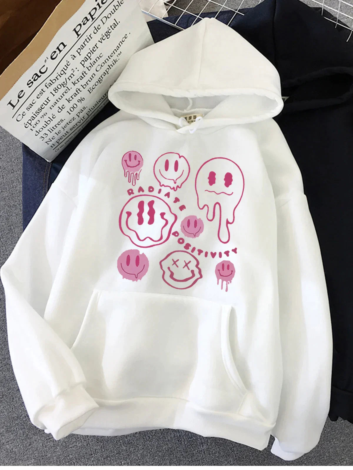 Hoodie Dam, Statement Hoodie | 100% bombull - Bekväm - Perfekt för långa dagar