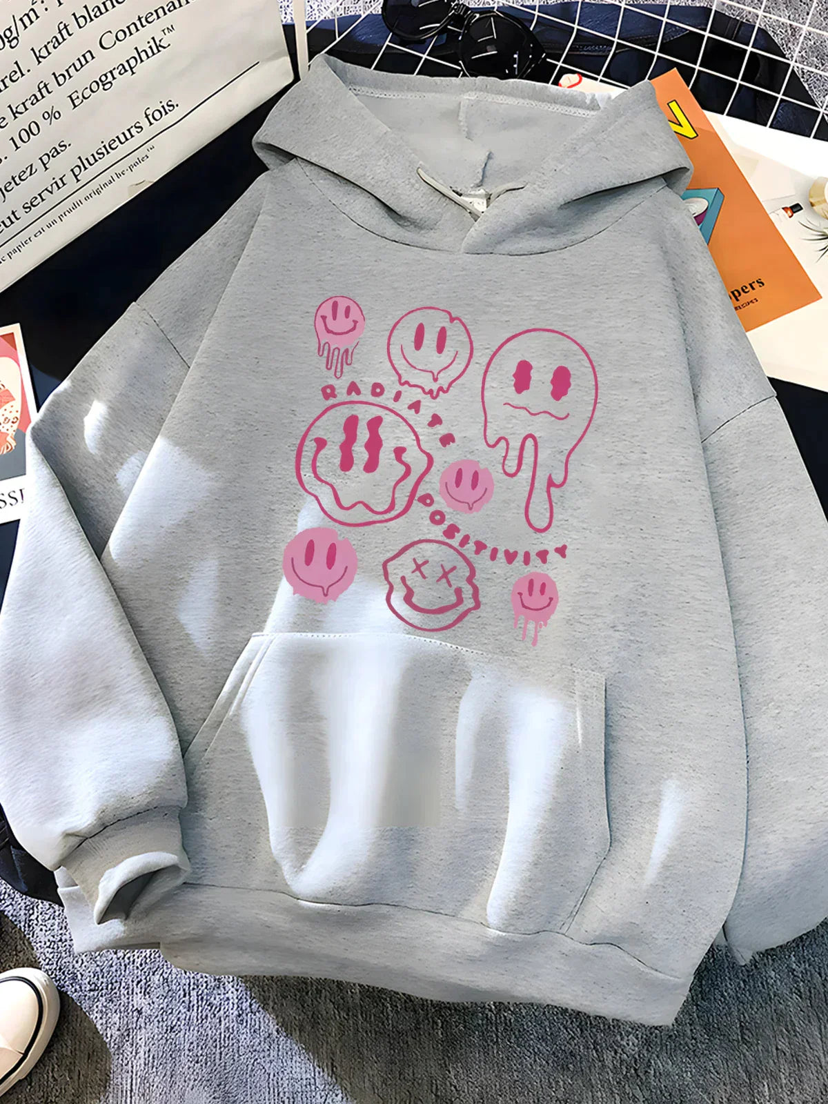 Hoodie Dam, Statement Hoodie | 100% bombull - Bekväm - Perfekt för långa dagar