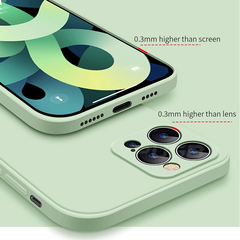 Vardi Dante™ Liquid Silicone Case™ | Mjukt skyddsfodral för iPhone 11, 12 och 13