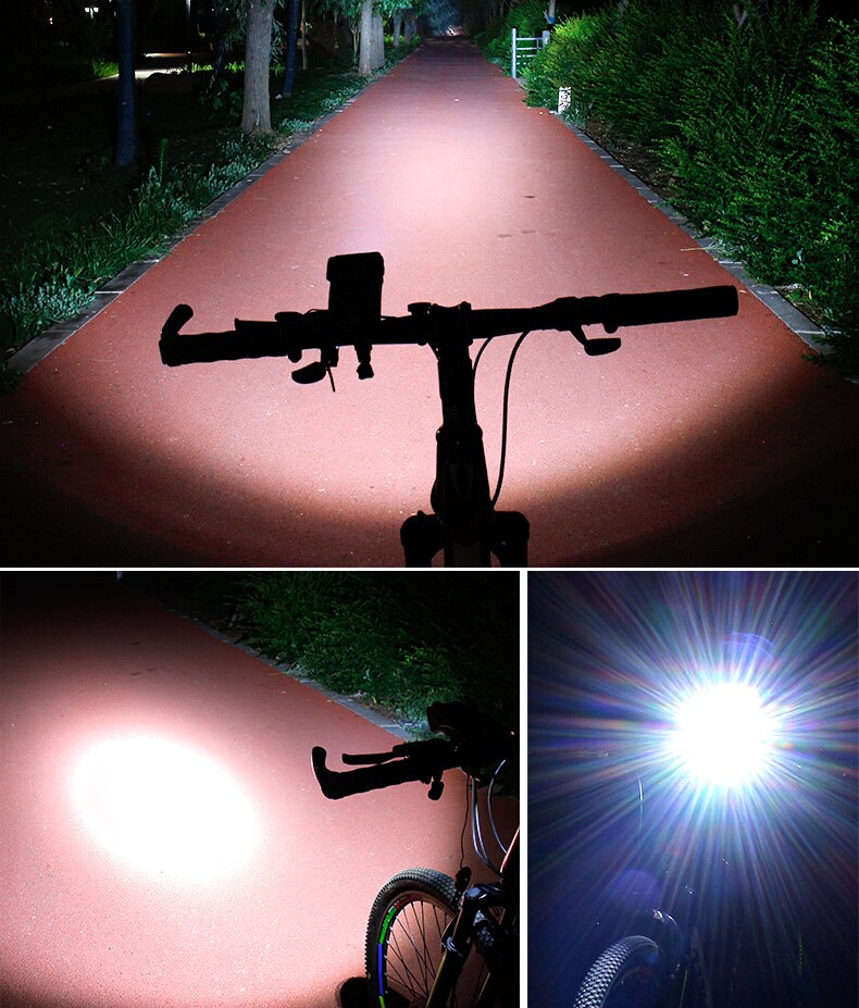 FietsPro��� 4-i-1 telefonhållare, Powerbank, lampor och horn
