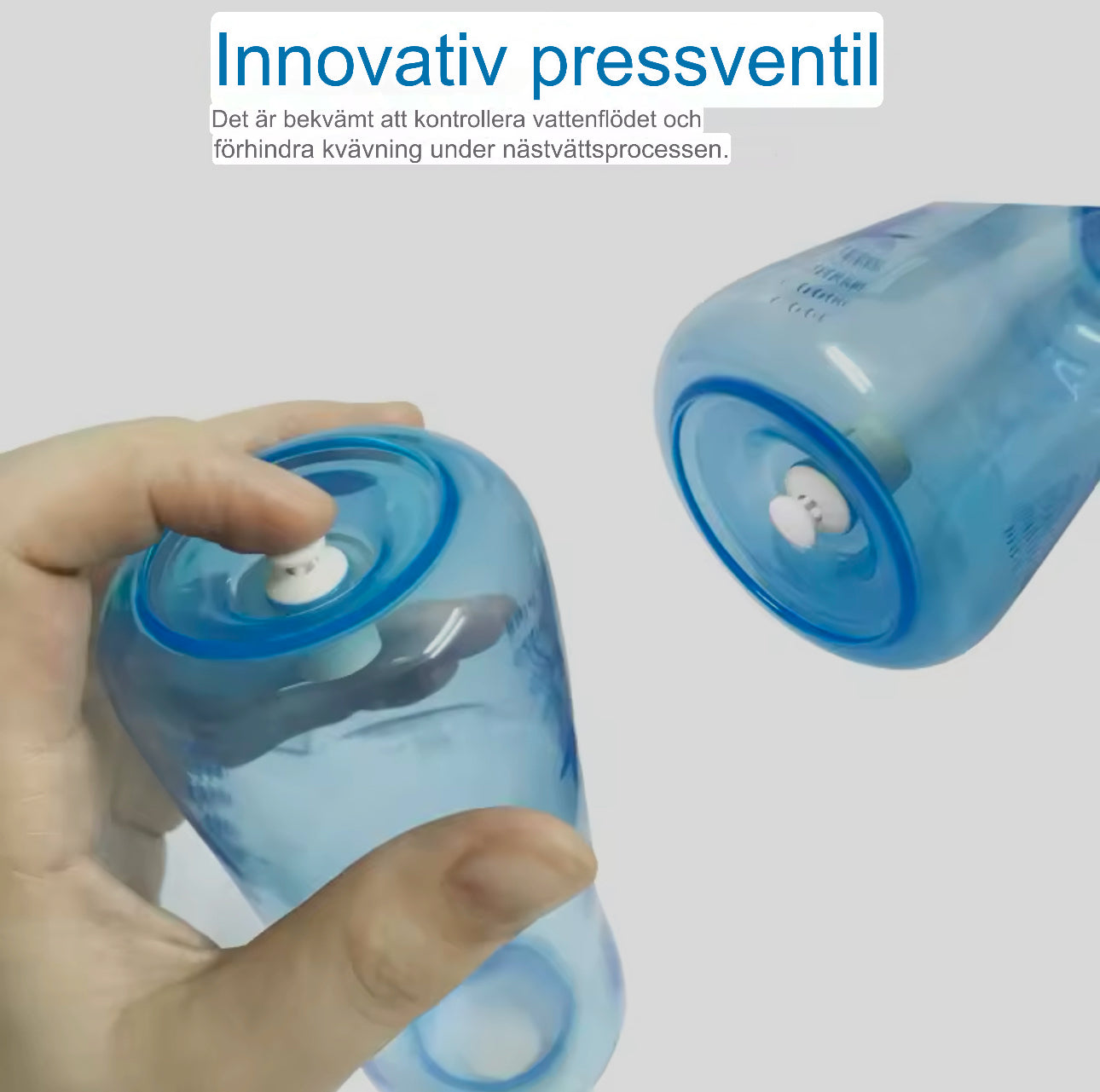 AndasFri Näsrengörare 300 ml | Effektiv rengöring och återfuktning av näsgångar | Ergonomisk BPA-fri plast | Portabel nässkölj för allergi, täppt näsa och torra slemhinnor