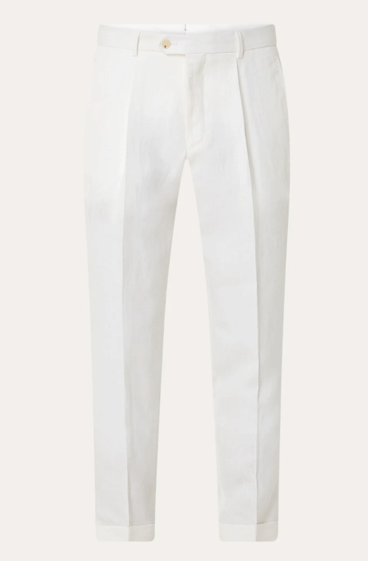 Bekväma byxor Vit - Normal passform - Puento Fortade - TP 03 - Essential White