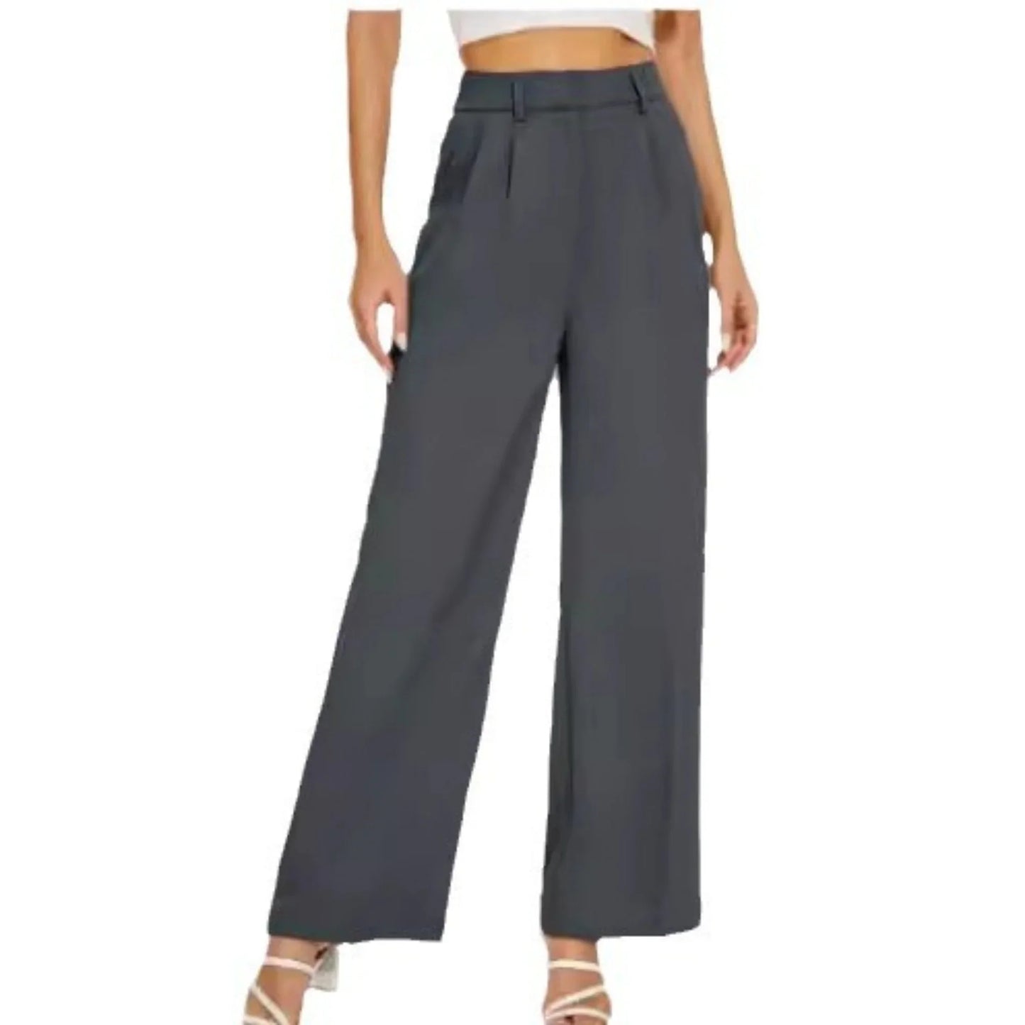 Selma - Elegant vida byxor with high midja and stiliga details