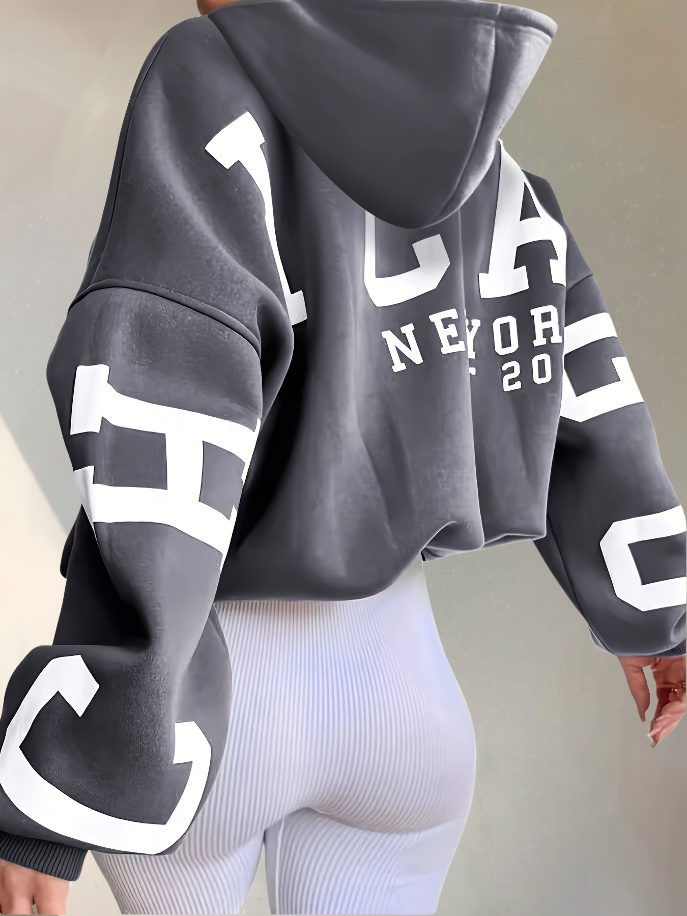 Hoodie Dam, Stor Hoodie | Tryckt - Bekvämt - Perfekt för dagsljusbruk