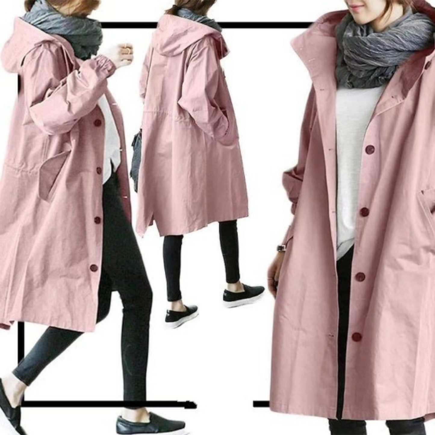 Damrock - Trenchcoat - Perfekt för alla vintersporter