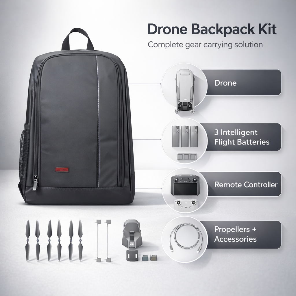 STARTRC Draagbare Drone Opbergtas Schokbestendige Rugzak voor DJI Mini 5 4 Pro Mini 4K Mavic 3 Avata 2 Buiten Drone Accessoires