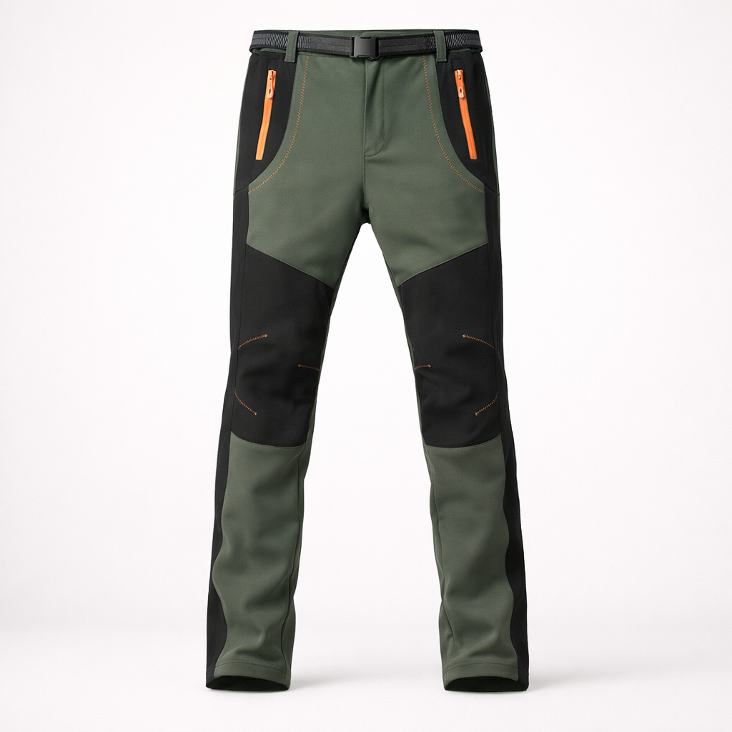 LNGXO Dikke warme fleece wandelbroek Heren Winter Waterdicht Winddicht Outdoor Soft Shell Regenbroek Trekking Camping Skibroek
