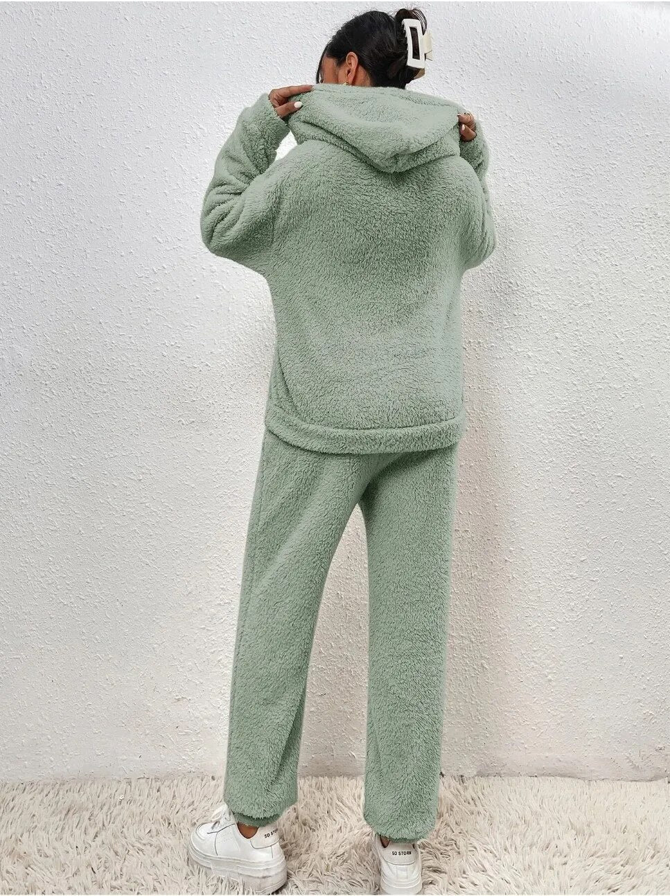 Teddy Hooded Housesuit 724 | Ultra-Comfortable Housesuit - Soft & Warm for Home - Essential