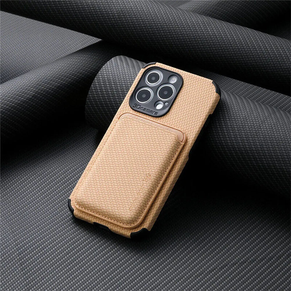 MagSafe Wallet Case - FiberGuard - Carbon Fiber - Elegant & Protective