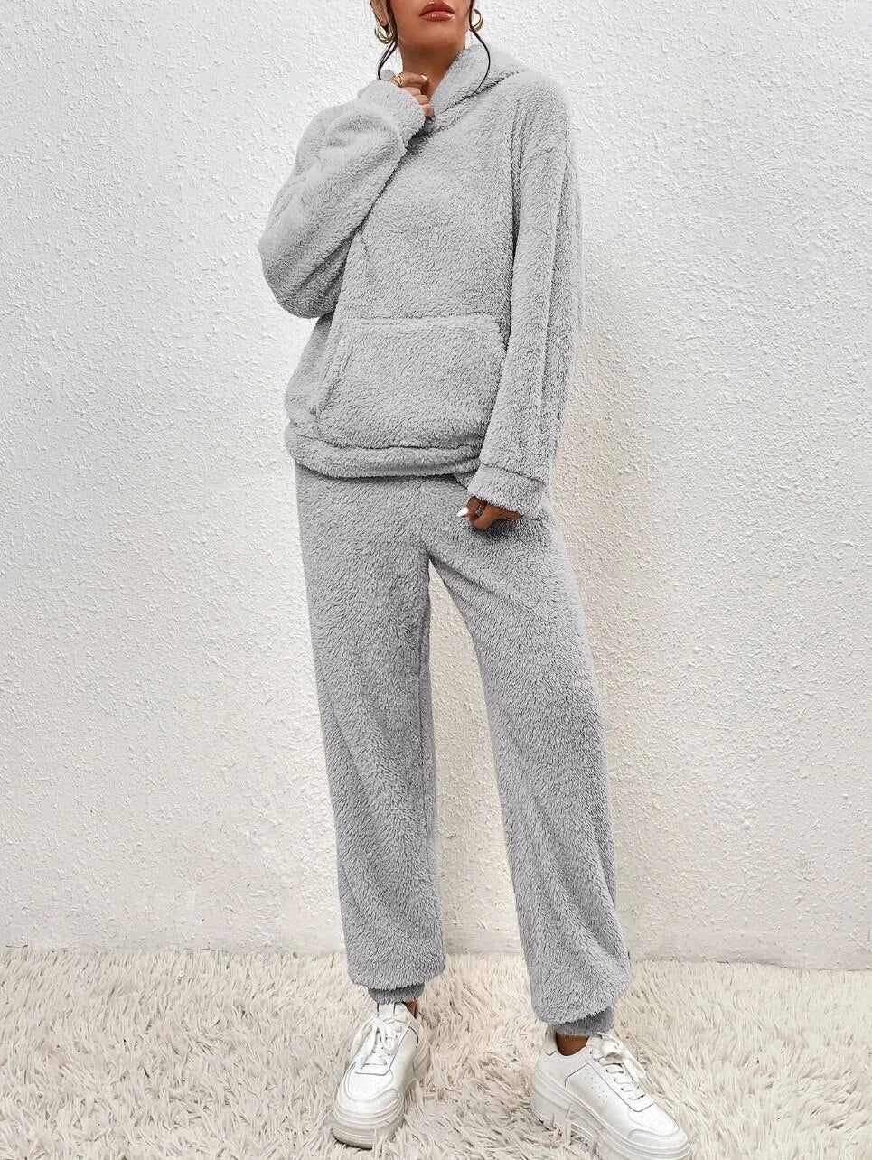 Teddy Hooded Housesuit 724 | Ultra-Comfortable Housesuit - Soft & Warm for Home - Essential