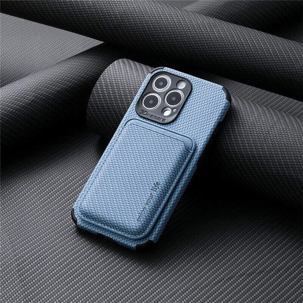 MagSafe Wallet Case - FiberGuard - Carbon Fiber - Elegant & Protective