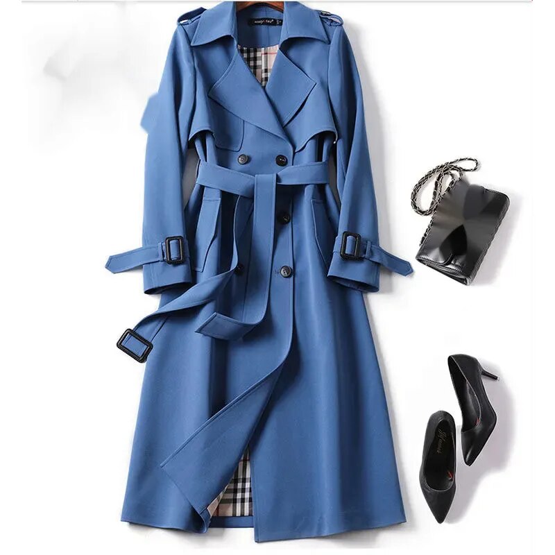 Lyxig trenchcoat för kvinnor