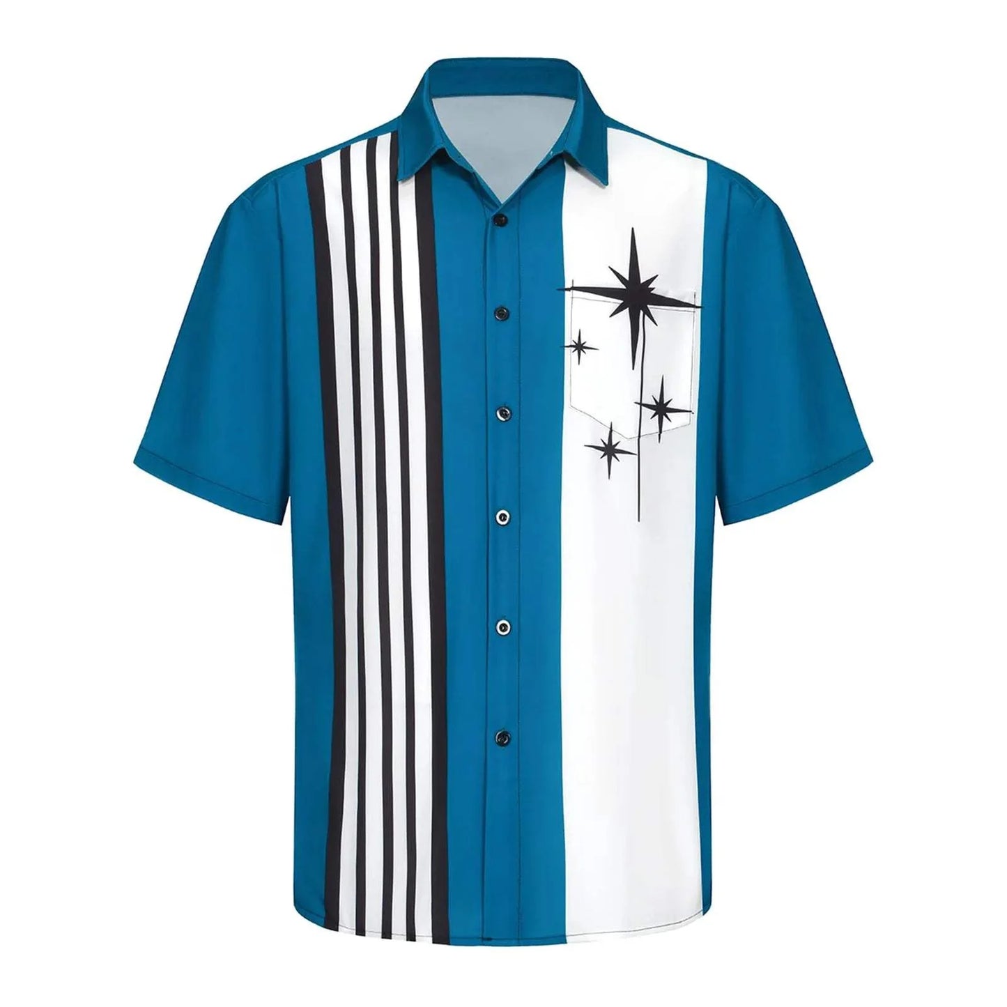 Hawaiian Shirt For Men, Men'S Vintage Button Down Bowling Shirts Short Sleeve Summer Beach Shirt 2024 Designer Clothes Men 남성의류 - Visconte