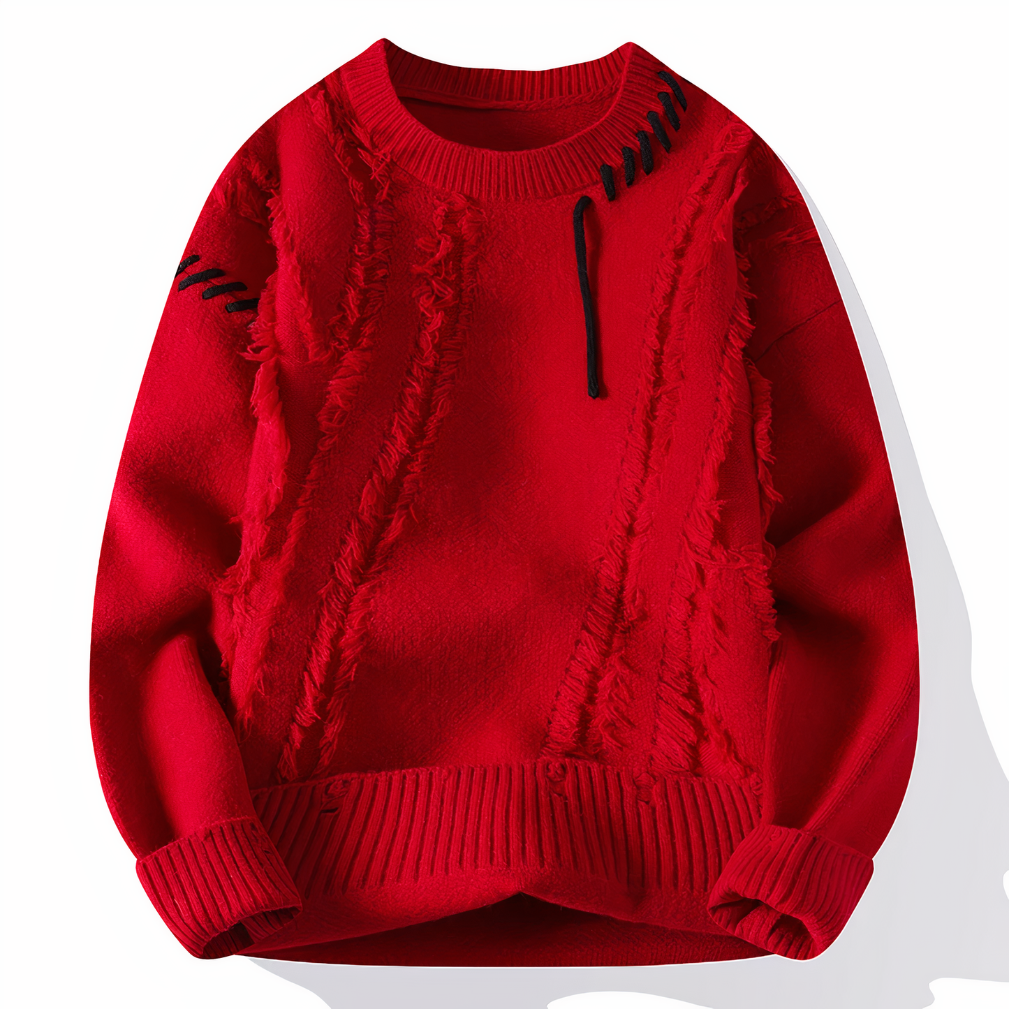 Tröja Herr, Patchwork Tröja | Snygg - Bekväm - Perfekt för hem/vinter