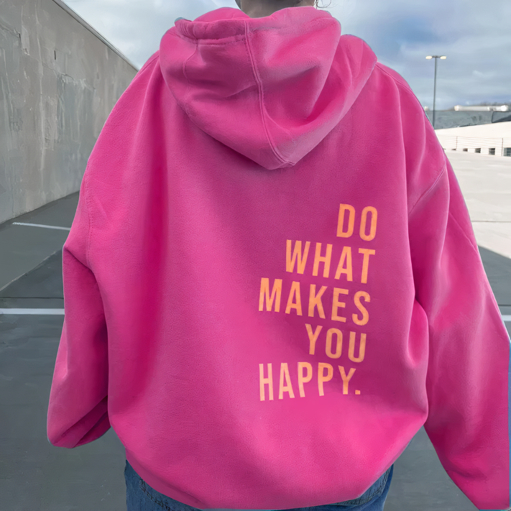 Hoodie Dam, Statement Hoodie | 100% bombull - Bekväm - Perfekt för långa dagar