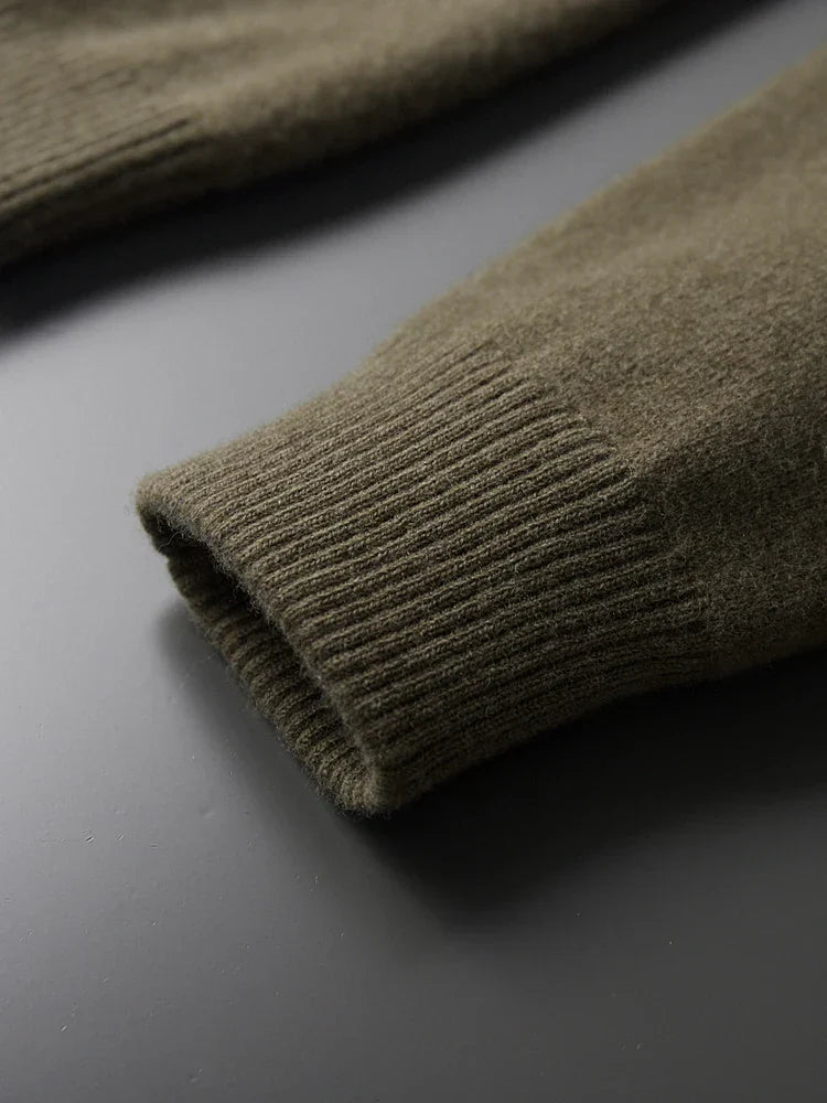Ullkofta with pikekrage | Material of high quality - Varmt och mysigt - Höst - Perfekt for formella och informella tillfällen