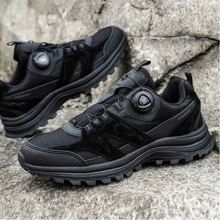 Baasploa Heren Wandelschoenen Antislip Slijtvast Outdoor Klimmen Wandelschoenen voor Heren Comfort Binnenkatoen Outdoor Sneakers