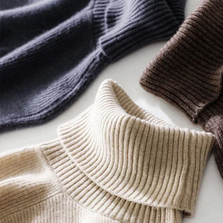 Turtleneck Tröja Dam, Elegant Tröja | Klassisk - Bekväm - Perfekt för formella tillfällen