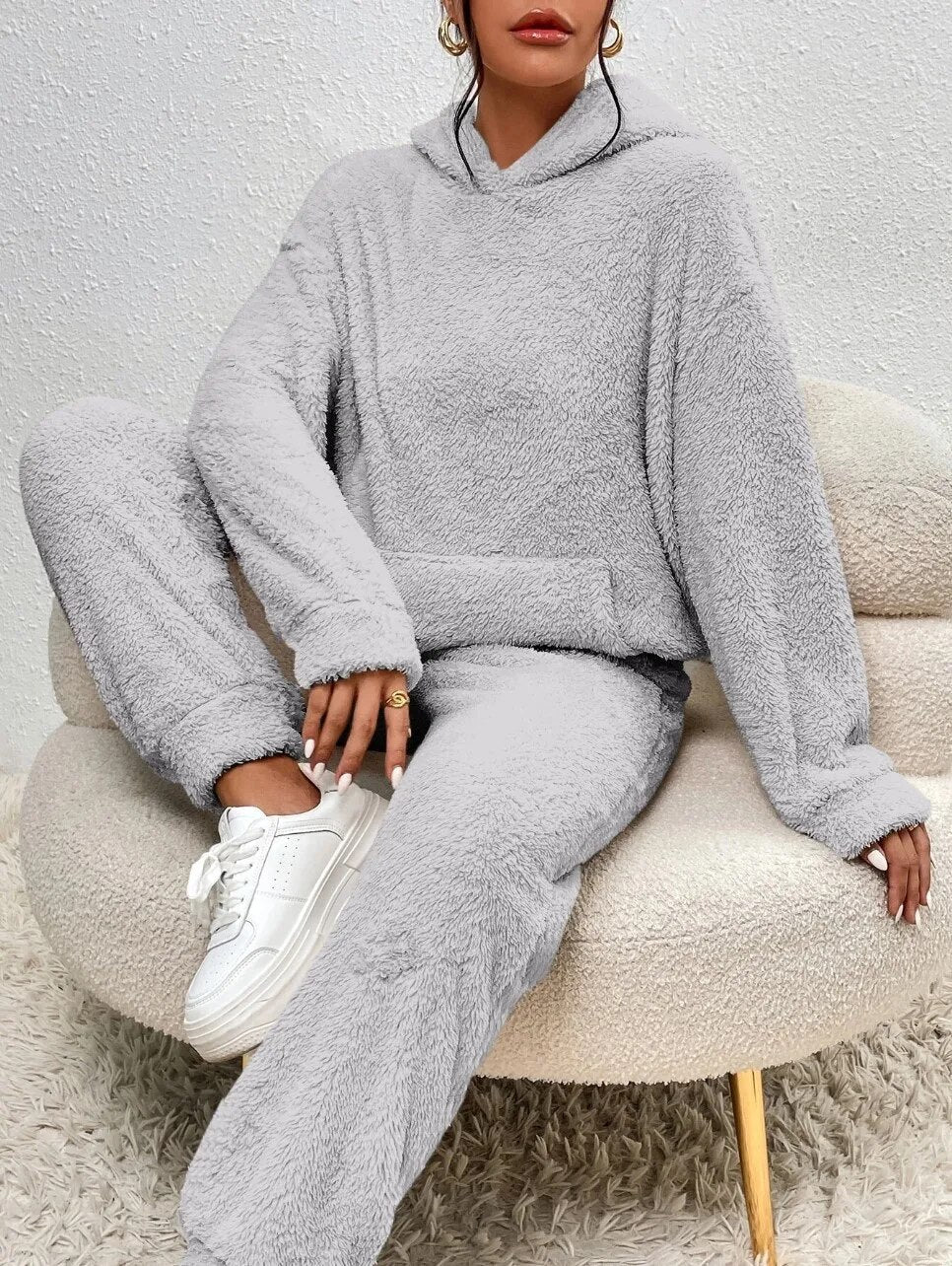 Teddy Hooded Housesuit 724 | Ultra-Comfortable Housesuit - Soft & Warm for Home - Essential