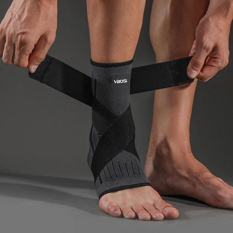 Verstelbare elastische enkelbrace compressieband voetondersteuning stabilisator voor plantaire fasciitis achillespeesontsteking sportkous