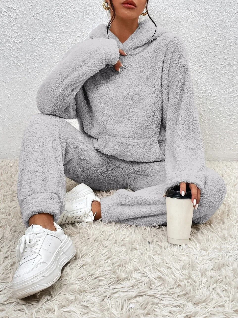 Teddy Hooded Housesuit 724 | Ultra-Comfortable Housesuit - Soft & Warm for Home - Essential