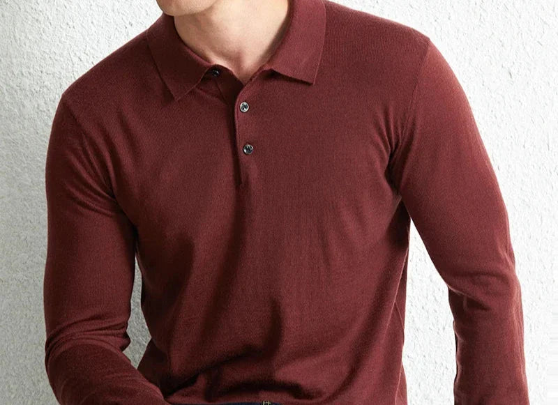 Slim fit hösttröja i ull | Material of high quality - Varmt och mysigt - höst - Perfekt for formella och informella tillfällen